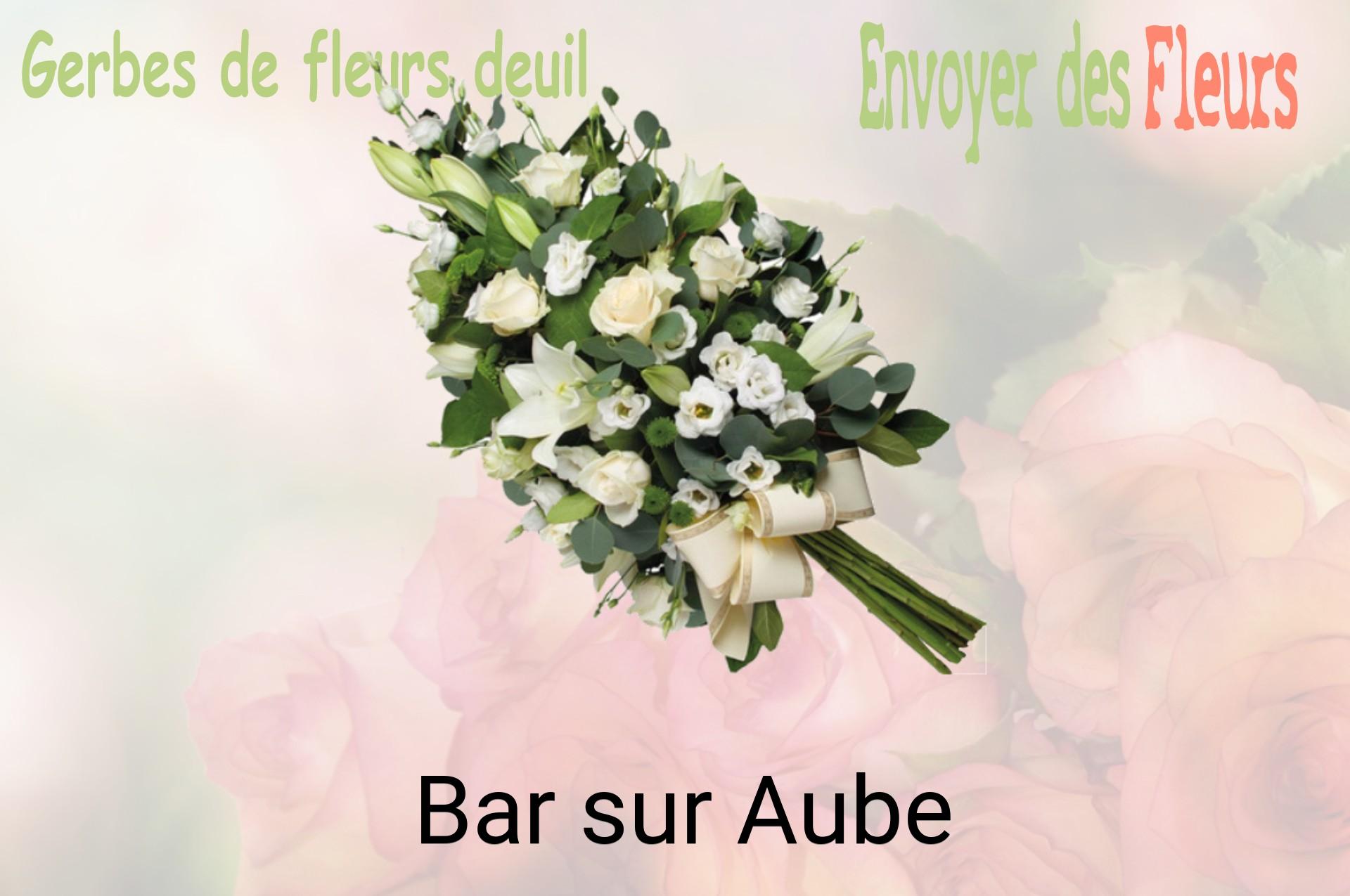 Gerbe de fleurs de deuil livrée à Bar-sur-Aube